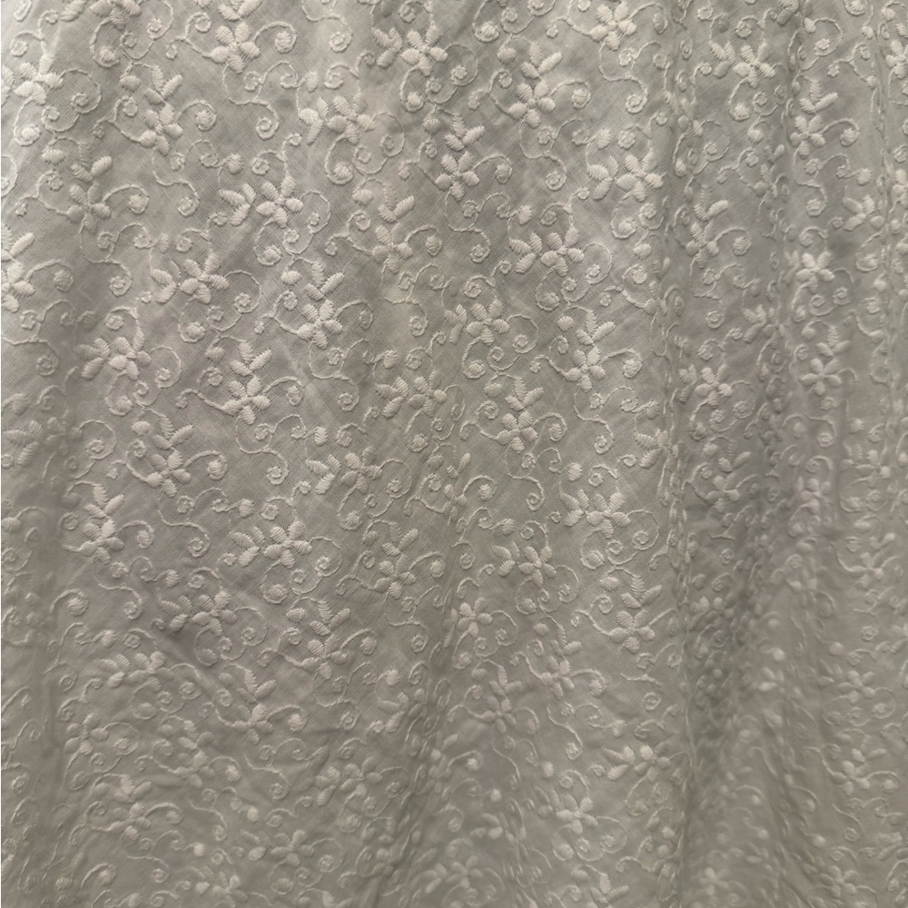 Homemade White Flora Skirt ALMOST Perfect - Picture 3 of 4